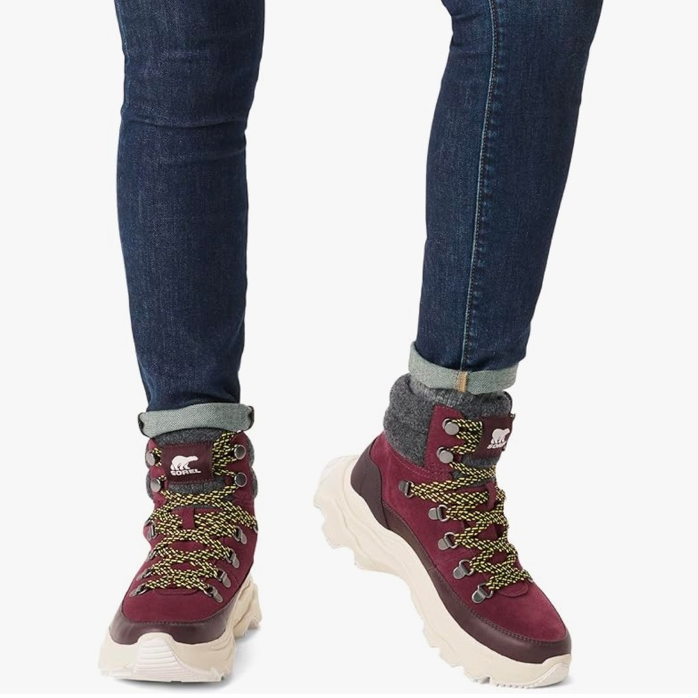 SOREL Woman’s Kinetic  Breakthru Conquest Waterproof Snow Boot Size 7.5 - Picture 2 of 11
